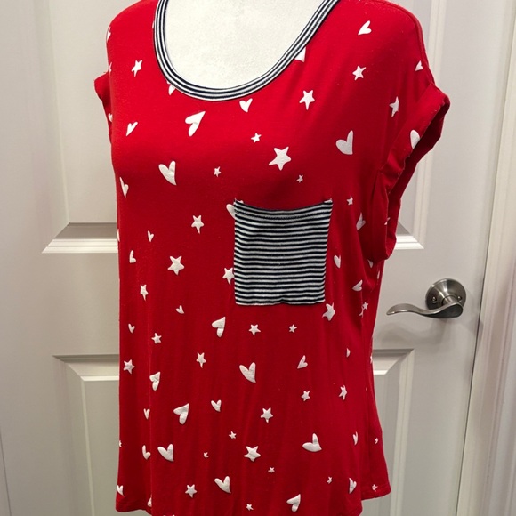 NOBO Red Heart Sleeveless Women's Top XL - Picture 7 of 14